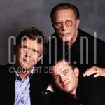 25-06-2002 John de Mol Senior and Junior and Johnny de Mol at studio in Amsterdam, The Netherlands. June 25, 2002.

[keywords]Posed, Headshot, Eyecontact[/keywords]